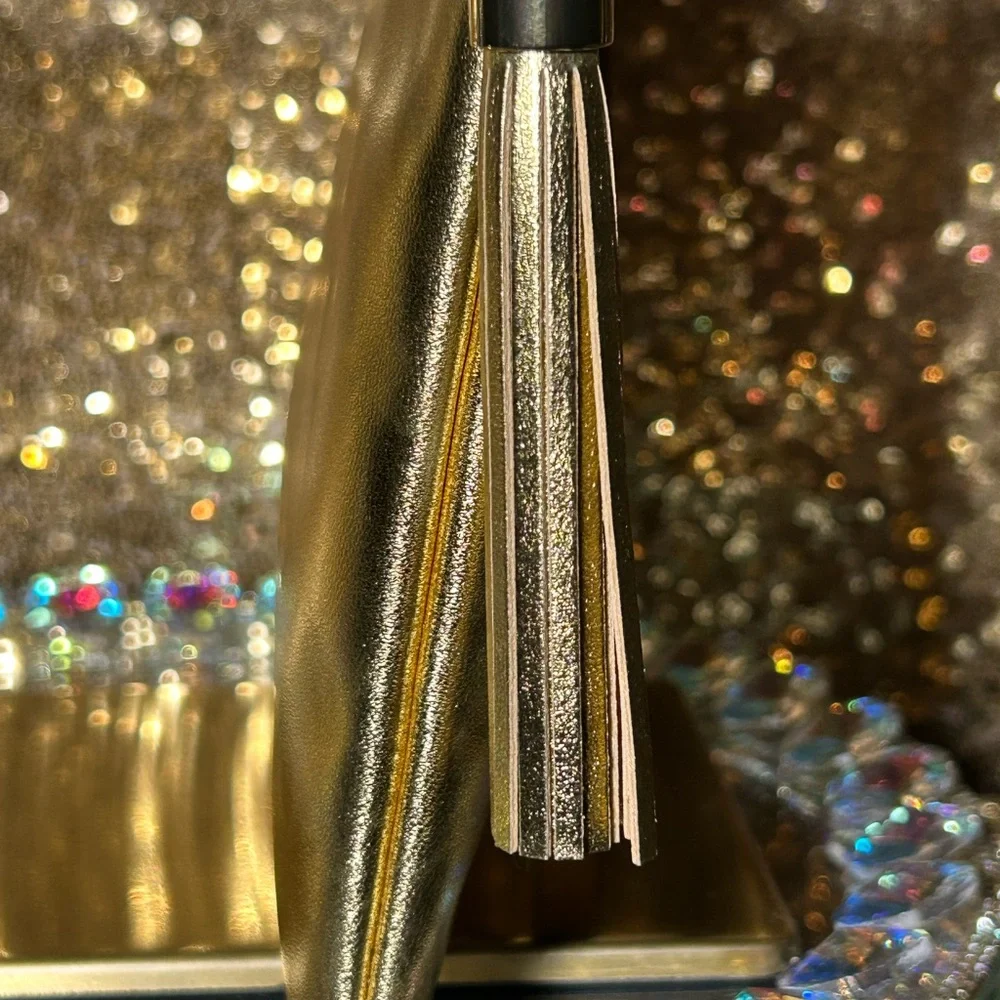 YSL Cosmetic Bundle Metallic Bag 10” x 6.5”, Black Opium 10 ml & 2 Oil Sticks - Picture 4 of 11